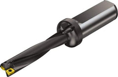 Sandvik Coromant - 4.2579" Max Drill Depth, 5xD, 21mm Diam, Indexable Insert Drill - 2 Inserts, 25mm Shank Diam, Straight Shank - Eagle Tool & Supply
