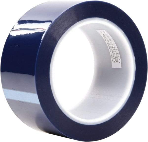 3M - 3" Wide x 72 Yd Long Blue Polyester Film Masking Tape - Series 8991, 2.4 mil Thick - Eagle Tool & Supply