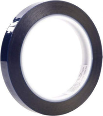 3M - 3/4" Wide x 72 Yd Long Blue Polyester Film Masking Tape - Series 8991, 2.4 mil Thick - Eagle Tool & Supply