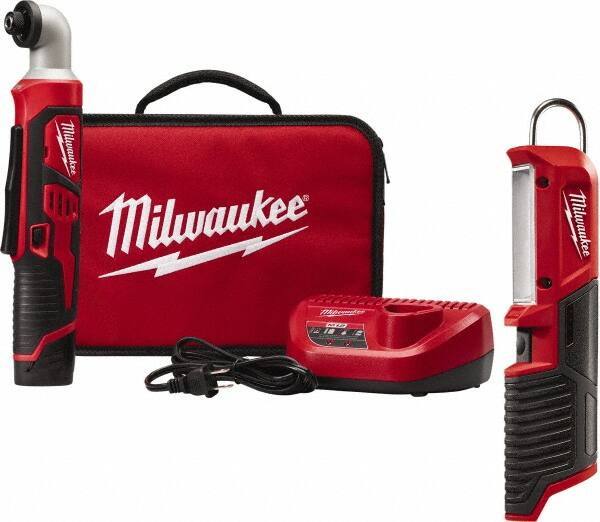 Milwaukee Tool - 12 Volt, 1/4" Drive, 50 Ft/Lb Torque, Cordless Impact Driver - 2425 RPM, 1 Lithium-Ion Battery Included - Eagle Tool & Supply