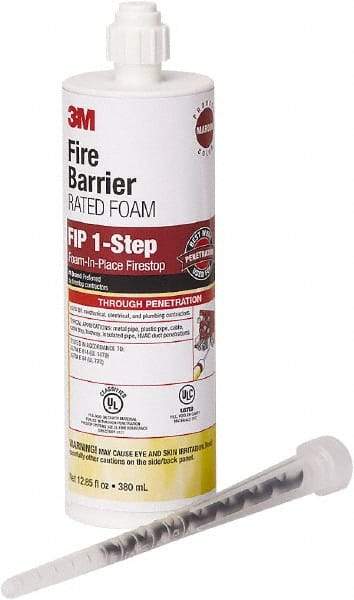 3M - 12.85 oz Cartridge Maroon Urethane Fire Barrier Foam - 120°F Max Operating Temp - Eagle Tool & Supply