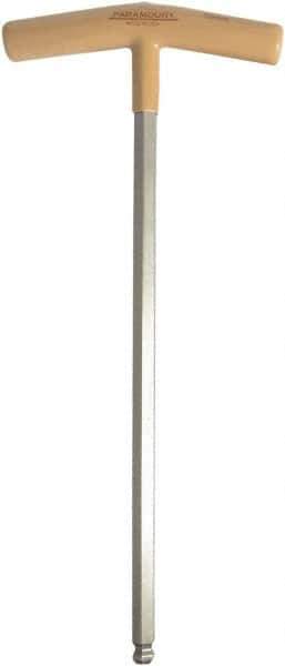 Paramount - 10mm Hex, T-Handle Cushion Grip, Ball End Hex Key - 12-7/64" OAL, Protanium High Torque Steel, Metric System of Measurement - Eagle Tool & Supply