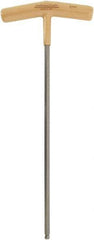 Paramount - 6mm Hex, T-Handle Cushion Grip, Ball End Hex Key - 10-1/2" OAL, Protanium High Torque Steel, Metric System of Measurement - Eagle Tool & Supply