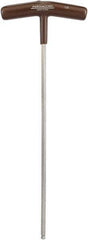 Paramount - 1/4" Hex, T-Handle Cushion Grip, Ball End Hex Key - 10-51/64" OAL, Protanium High Torque Steel, Inch System of Measurement - Eagle Tool & Supply