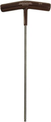 Paramount - 3/16" Hex, T-Handle Cushion Grip, Ball End Hex Key - 9-51/64" OAL, Protanium High Torque Steel, Inch System of Measurement - Eagle Tool & Supply