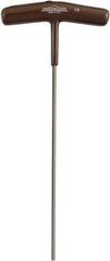Paramount - 1/8" Hex, T-Handle Cushion Grip, Hex Key - 7-39/64" OAL, Protanium High Torque Steel, Inch System of Measurement - Eagle Tool & Supply