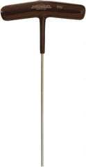 Paramount - 3/32" Hex, T-Handle Cushion Grip, Hex Key - 6-7/64" OAL, Protanium High Torque Steel, Inch System of Measurement - Eagle Tool & Supply