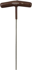 Paramount - 7/64" Hex, T-Handle Cushion Grip, Hex Key - 6-51/64" OAL, Protanium High Torque Steel, Inch System of Measurement - Eagle Tool & Supply