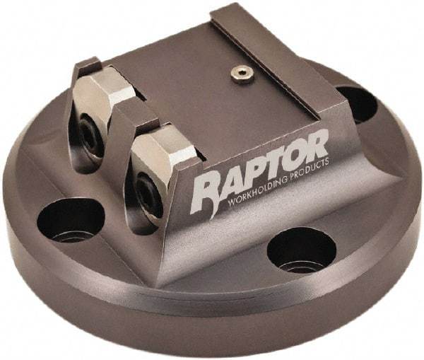 Raptor Workholding - 1-1/2" Jaw Width, 2" High Dovetail Vise - For Use with 4 & 5 Axis Workholding Systems - Eagle Tool & Supply