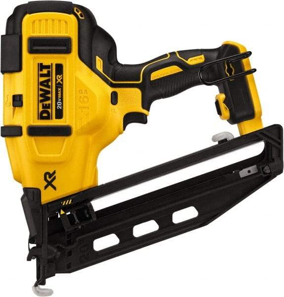 DeWALT - Cordless Cordless Brushless Finish Nailer - 16 Gauge Nail Diam, 1-1/4 to 2-1/2" Long Nail, Lithium-Ion Batteries Not Included - Eagle Tool & Supply