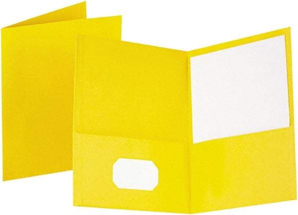 OXFORD - 8-1/2" Long x 11" Wide Pocket - Yellow - Eagle Tool & Supply