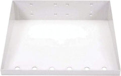 Triton - 12" Long White Pegboard Shelf - For Use with Garment Hangers - Eagle Tool & Supply