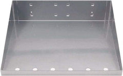 Triton - 12" Long Silver Pegboard Shelf - For Use with Garment Hangers - Eagle Tool & Supply