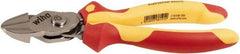 Wiha - 8" OAL, 0.138" Capacity, Cutting Pliers - Cushion Grip Handle - Eagle Tool & Supply
