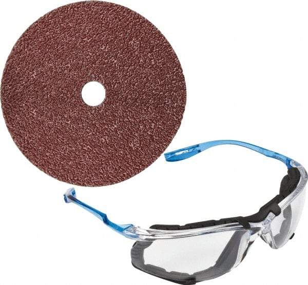 3M - 7" Diam 7/8" Hole 60 Grit Fiber Disc - Medium Grade, Ceramic, 8,600 Max RPM, Series 982C - Eagle Tool & Supply