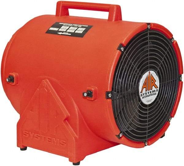 AIR Systems - 12" Inlet, Electric AC Ventilation Fan - 1 hp, 1,866 CFM (Free Air), 115 Max Voltage Rating - Eagle Tool & Supply