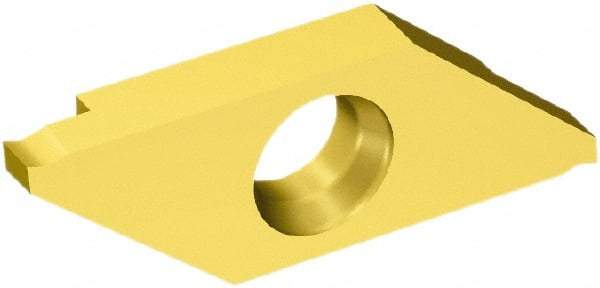 Sandvik Coromant - 3MAG MAG Grade 1025, 0.5mm Cutting Width Carbide Grooving Insert - 1.3mm Max Depth of Cut, Right Hand, 0.05mm Corner Radius, TiAlN/TiN Finish - Eagle Tool & Supply