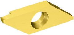 Sandvik Coromant - 3MAG MAG Grade 1025, 0.5mm Cutting Width Carbide Grooving Insert - 1.3mm Max Depth of Cut, Right Hand, 0.05mm Corner Radius, TiAlN/TiN Finish - Eagle Tool & Supply