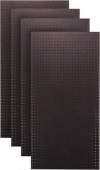 Triton - 24" Wide x 48" High Peg Board Storage Board - 4 Panels, Hardboard, Black - Eagle Tool & Supply