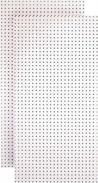 Triton - 24" Wide x 48" High Peg Board Storage Board - 2 Panels, Hardboard, White - Eagle Tool & Supply