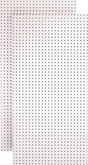 Triton - 24" Wide x 48" High Peg Board Storage Board - 2 Panels, Hardboard, White - Eagle Tool & Supply