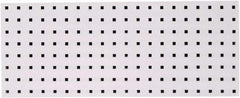 Triton - 30" Wide x 12" High Peg Board Strip - 1 Panel, Steel with Epoxy Coating, White - Eagle Tool & Supply