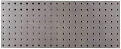 Triton - 30" Wide x 12" High Peg Board Strip - 1 Panel, Steel with Epoxy Coating, Silver - Eagle Tool & Supply