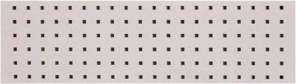 Triton - 31-1/2" Wide x 9" High Peg Board Strip - 1 Panel, Steel with Epoxy Coating, White - Eagle Tool & Supply