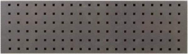 Triton - 31-1/2" Wide x 9" High Peg Board Strip - 1 Panel, Steel with Epoxy Coating, Silver - Eagle Tool & Supply