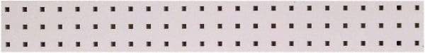 Triton - 36" Wide x 4-1/2" High Peg Board Strip - 1 Panel, Steel with Epoxy Coating, White - Eagle Tool & Supply