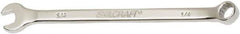 Ability One - 1/4" 12 Point Combination Wrench - 15° Offset Angle, Steel, Chrome Finish - Eagle Tool & Supply