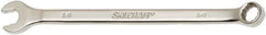 Ability One - 3/8" 12 Point Combination Wrench - 15° Offset Angle, Steel, Chrome Finish - Eagle Tool & Supply