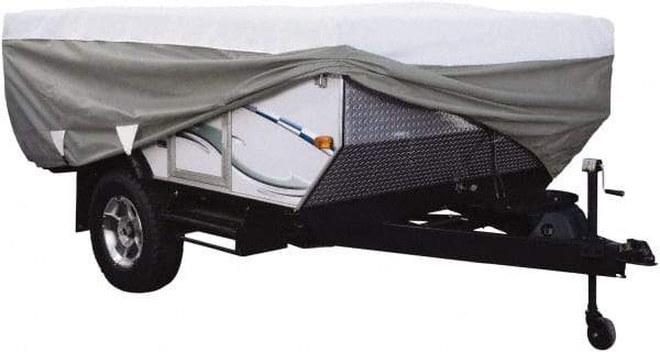 Classic Accessories - Polypropylene RV Protective Cover - 14 to 16' Long, Gray and White - Eagle Tool & Supply