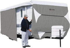 Classic Accessories - Polypropylene RV Protective Cover - 24 to 27' Long x 118" High, Gray and White - Eagle Tool & Supply