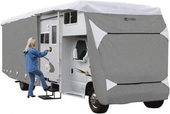 Classic Accessories - Polypropylene RV Protective Cover - 26 to 29' Long x 122" High, Gray and White - Eagle Tool & Supply