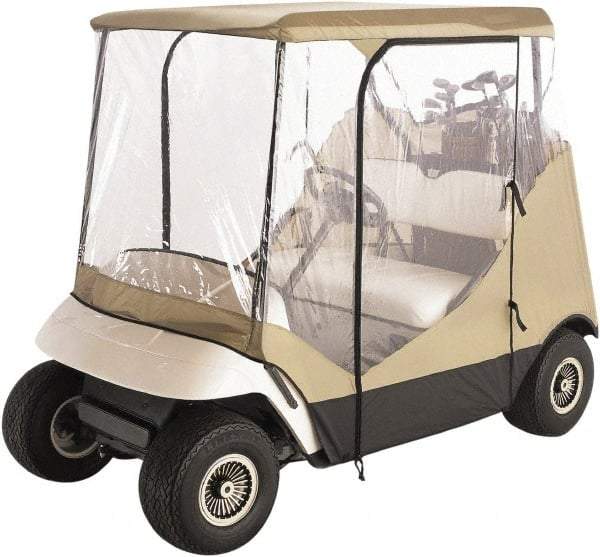 Classic Accessories - Polyester Golf Cart Protective Cover - 83 x 40", Tan - Eagle Tool & Supply