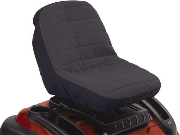 Classic Accessories - Polyester Tractor Seat Protective Cover - 14-1/2 x 19 x 12", Black and Gray - Eagle Tool & Supply