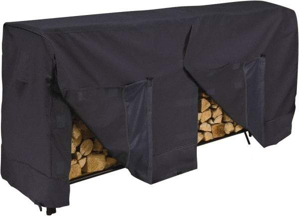 Classic Accessories - Polyester Log Rack Protective Cover - 96 x 24 x 42", Black - Eagle Tool & Supply