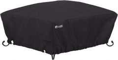 Classic Accessories - Polyester Fire Pit Protective Cover - 30 x 30 x 12", Black - Eagle Tool & Supply