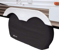 Classic Accessories - Polyvinyl Chloride RV Protective Cover - 27" Diam x 8" Wide, Black - Eagle Tool & Supply