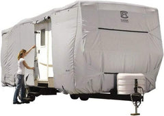 Classic Accessories - Polyester RV Protective Cover - 27 to 30' Long x 118" High, Gray - Eagle Tool & Supply