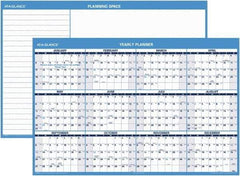 AT-A-GLANCE - 1 Sheet, 48 x 32", Erasable Wall Planner - Blue & White - Eagle Tool & Supply