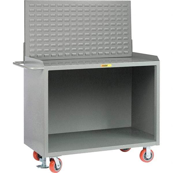 Little Giant - 3,600 Lb Capacity Mobile Service Bench - 41" Wide x 24" Deep x 43" High, Steel, Gray - Eagle Tool & Supply