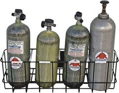 AIR Systems - SCBA/EEBA Air Cylinder Rack - Use with Self-Contained Breathing Apparatus (SCBA) - Eagle Tool & Supply