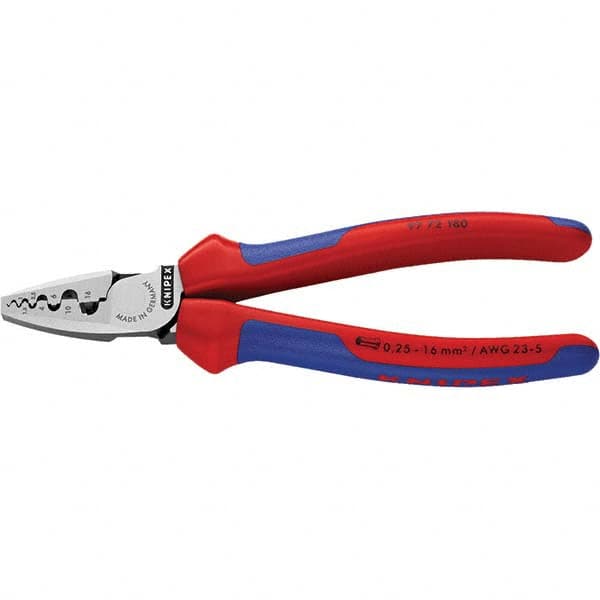 Knipex - Crimpers Type: Crimping Pliers Style: Crimping Pliers for End Sleeves (Ferrules) - Eagle Tool & Supply