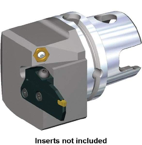 Kennametal - Beyond Evolution Blade Insert, 48mm Head Length, Modular Grooving Blade Holder Head - Left Hand Cut, System Size KM63TS, Through Coolant, Series Beyond Evolution - Eagle Tool & Supply