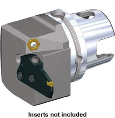 Kennametal - Beyond Evolution Blade Insert, 28mm Head Length, Modular Grooving Blade Holder Head - Left Hand Cut, System Size KM40TS, Through Coolant, Series Beyond Evolution - Eagle Tool & Supply