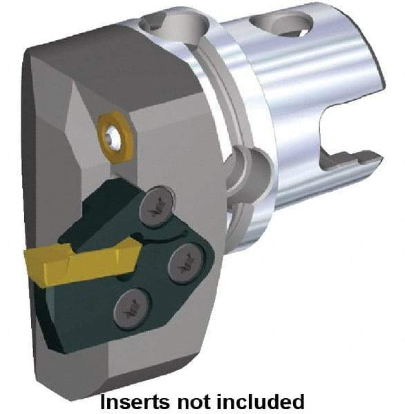 Kennametal - A3 & A4 Modular Blade Insert, 53.5mm Head Length, Modular Grooving Blade Holder Head - Right Hand Cut, System Size KM40TS, Through Coolant, Series KGMS - Eagle Tool & Supply