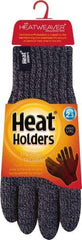 Grabber - Size M Work Gloves - For General Purpose, Uncoated, Slip-On Cuff, Full Fingered, Navy, Paired - Eagle Tool & Supply