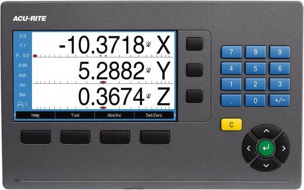 Acu-Rite - 3 Axes, Milling, Lathe & Grinding Compatible DRO Counter - Color TFT Display - Eagle Tool & Supply